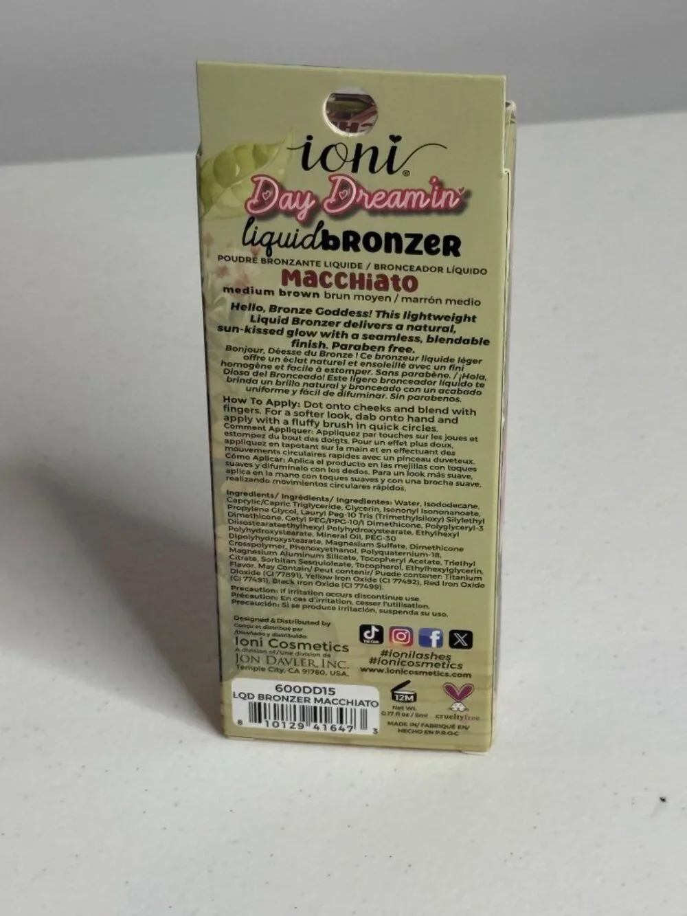 Ioni Liquid Bronzer Macchiato Medium Brown 2 Pack Day Dreamin
